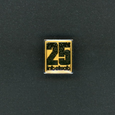 Intelsat pin: Intelsat 25-th Anniversary, 1989