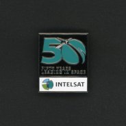 Intelsat pin: Intelsat 50-th Anniversary, 2014